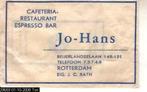 Suikerzakje	Rotterdam	Jo-Hans Cafetaria Restaurant Espresso, Nederland, Verzenden