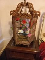 Antieke sier vogelkooi, Antiek en Kunst, Ophalen, Minder dan 50 cm