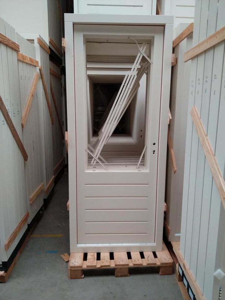 Hardhouten achterdeur kozijnen, Doe-het-zelf en Verbouw, Kozijnen en Schuifpuien, Nieuw, Deurkozijn, Hout, 225 cm of meer, 75 tot 150 cm