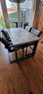 Industriële stoelen van robuust leder, Ophalen of Verzenden, Gebruikt, 75 m² of meer