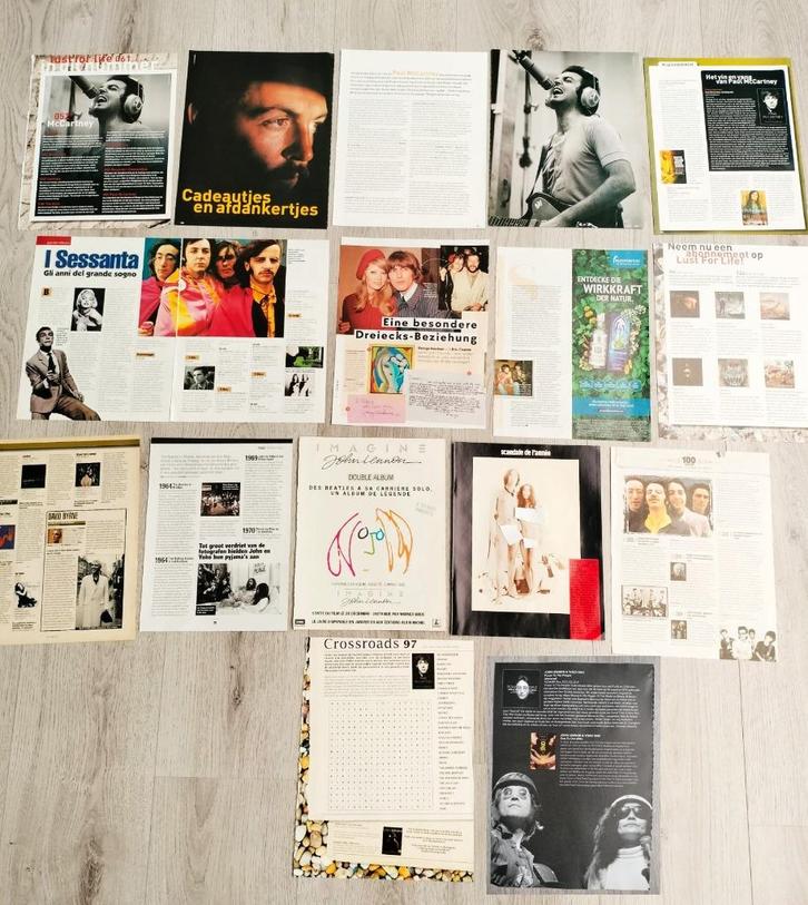 The Beatles collection verzameling tijdschrift artikelen, Verzamelen, Muziek, Artiesten en Beroemdheden, Zo goed als nieuw, Boek, Tijdschrift of Artikel