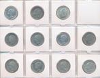 Nederland complete set 1922-1943 zilveren Wilhelmina guldens, 1 gulden, Verzenden, Zilver, Koningin Wilhelmina