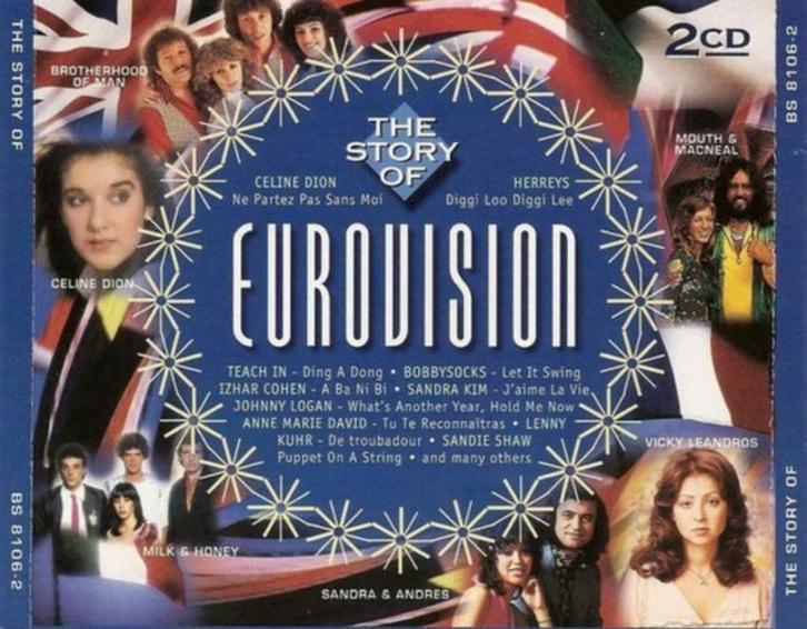 The Story of Eurovision (Top 2000) 2CD NWST./ORG., Cd's en Dvd's, Cd's | Pop, Zo goed als nieuw, 1980 tot 2000, Ophalen of Verzenden