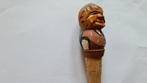Oude houten flessenstop figuur, Antiek en Kunst, Curiosa en Brocante, Ophalen of Verzenden