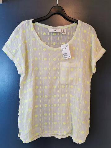 H&M blouse met borduursel mt. 38  beschikbaar voor biedingen