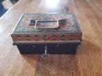 Vintage blikken spaarpotje, Antiek en Kunst, Curiosa en Brocante, Ophalen of Verzenden