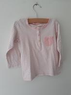 Leuke gestreepte longsleeve. Roze met wit. H&,M. Maat 86., Kinderen en Baby's, Babykleding | Maat 86, Meisje, Shirtje of Longsleeve