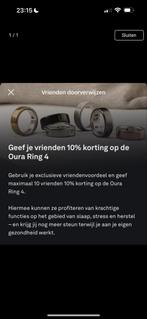 Oura Ring 4, Ophalen of Verzenden, Nieuw, Zwart, Android