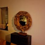 Spiegel hout, Huis en Inrichting, Woonaccessoires | Spiegels, Ophalen, Rechthoekig, Minder dan 100 cm