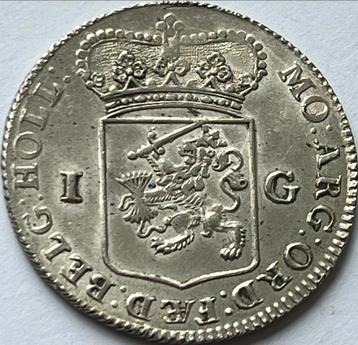 Holland zilveren gulden 1763 topkwaliteit! beschikbaar voor biedingen