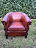Prachtige schapenleren clubfauteuil. Lounge Atelier., Ophalen, Gebruikt, ., Chesterfield