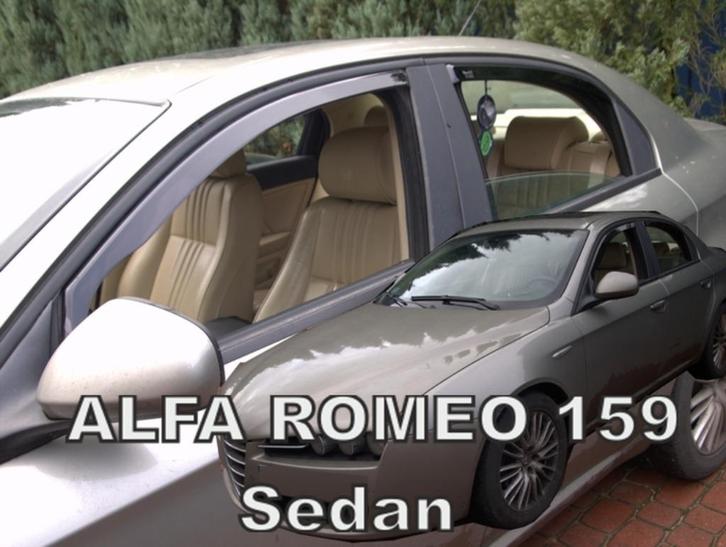 Zijwindschermen raamspoilers visors fenders donker alfa 147, Auto diversen, Tuning en Styling, Ophalen of Verzenden