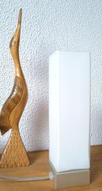 Minimalistisch Ice Cubic tafellampje (Design Massive  België, Glas, Massive  design - Ice Cubic, Ophalen of Verzenden, Zo goed als nieuw