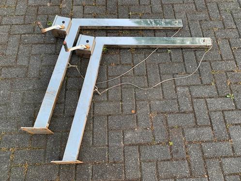 Set van 2 RVS davits, hoog model., Watersport en Boten, Accessoires en Onderhoud, Gebruikt, Overige typen, Ophalen