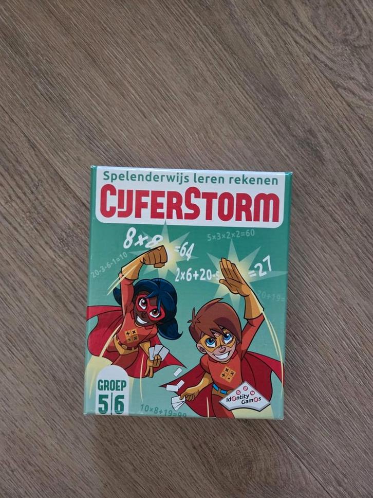 Cijferstorm Groep 5/6 - Rekenspel, Kinderen en Baby's, Speelgoed | Educatief en Creatief, Zo goed als nieuw, Ophalen of Verzenden