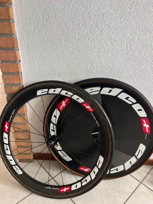 Edco tijdrit wielen set, (voorwiel en dicht achterwiel), Sport en Fitness, Wielrennen, Zo goed als nieuw, Overige typen, Ophalen