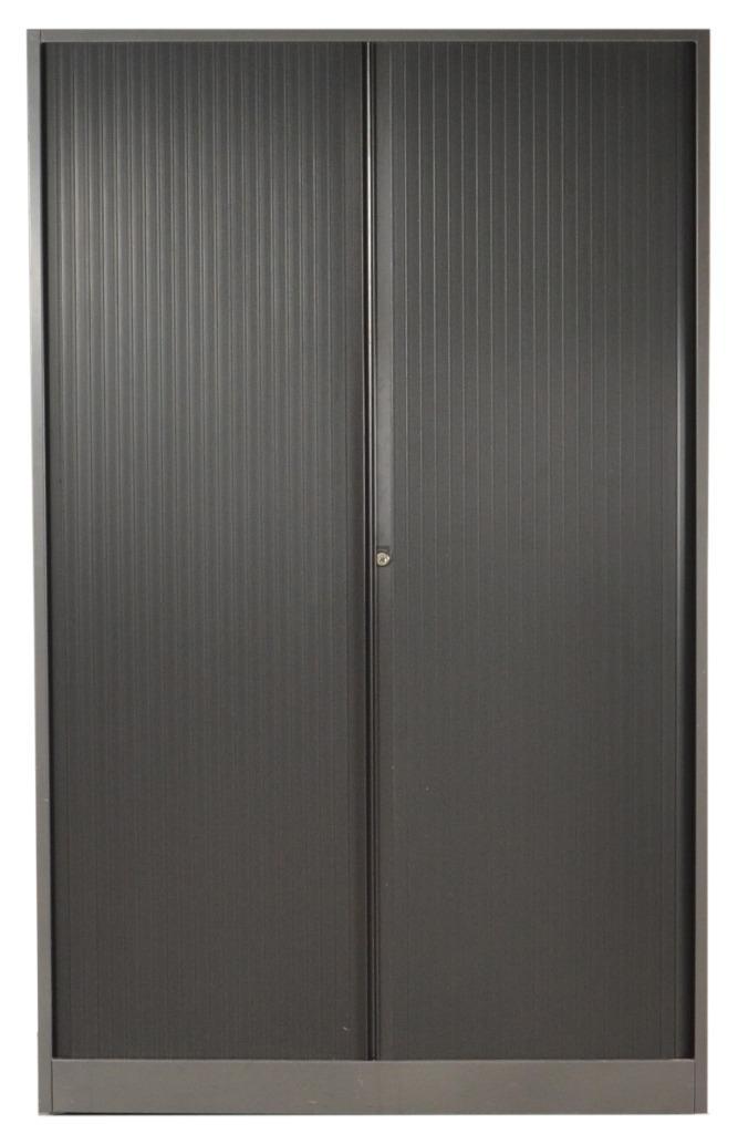 Ahrend Jaloeziedeurkast Antraciet, Huis en Inrichting, Kasten | Wandmeubels, Gebruikt, 150 tot 200 cm, Minder dan 150 cm, 25 tot 50 cm