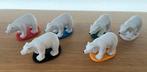 Set van 6 (plastic) ijsberen (hoogte 3,5cm), Verzamelen, Poppetjes en Figuurtjes, Ophalen of Verzenden, Zo goed als nieuw