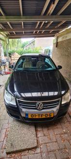 Volkswagen Eos 1.6 16V FSI 2006 Zwart, 74 €/maand, 4 cilinders, Cabriolet, 4 stoelen