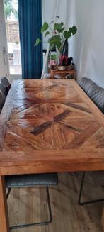 Massieve eiken tafel, Huis en Inrichting, Tafels | Eettafels, Ophalen, Gebruikt, Klassieke, Eikenhout