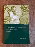 Jeanine Evers - Kwalitatief interviewen: kunst én kunde, Ophalen of Verzenden, Zo goed als nieuw, Natuurwetenschap