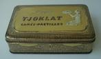 Vintage chocoladeblik Tjoklat Camée-pastilles, Verzamelen, Blikken, Ophalen, Gebruikt