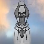 Super sexy (rave) setje, Kleding | Dames, Ondergoed en Lingerie, Pole von Berlin, Verzenden, Zwart, Setje