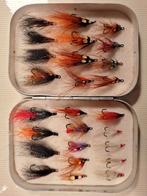Te koop. Wheatley doosje met 26 zalmvliegen., Watersport en Boten, Hengelsport | Vliegvissen, Ophalen of Verzenden, Nieuw, Overige typen