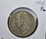 Willem II Gulden 1848, 1 gulden, Zilver, Ophalen of Verzenden, Losse munt