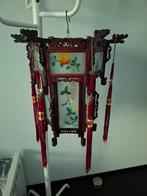 Chinese hanglamp, Huis en Inrichting, Lampen | Hanglampen, Ophalen, Zo goed als nieuw, Glas, Minder dan 50 cm