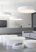 Gloednieuwe led hanglamp 2x ✅ modular flat moon suspension ✅, Huis en Inrichting, Ophalen of Verzenden, Nieuw, Minder dan 50 cm