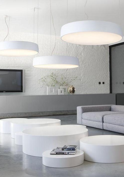Gloednieuwe led hanglamp 2x ✅ modular flat moon suspension ✅, Huis en Inrichting, Lampen | Hanglampen, Nieuw, Minder dan 50 cm