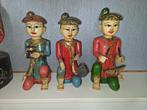 3+2 Brocante originele Thaise priesters beelden, Sint Kerst., Antiek en Kunst, Ophalen of Verzenden