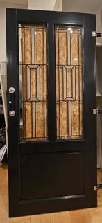 Donker antracietkleur ensuite deuren, Doe-het-zelf en Verbouw, Deuren en Horren, Ophalen, Gebruikt, 80 tot 100 cm, Binnendeur