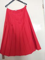 dames plooirok rood vintage m 40 kreukvrij, Maat 38/40 (M), Ophalen of Verzenden, Zo goed als nieuw, Rood