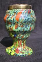 Kralik Pique Fleurs spatterglass vaas ca. 1920., Antiek en Kunst, Antiek | Vazen, Ophalen