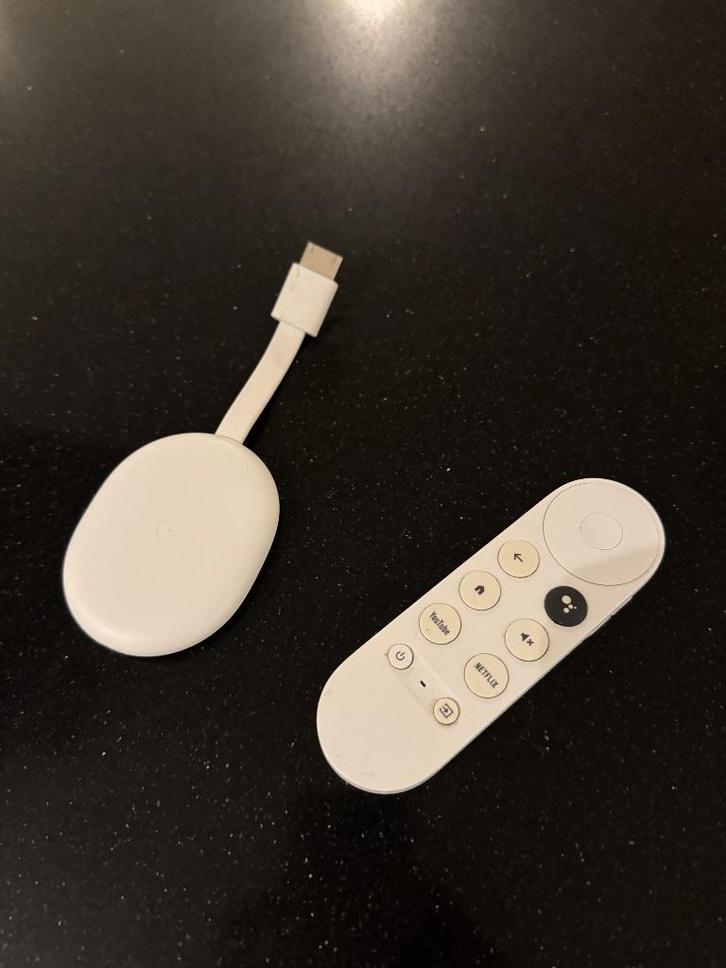 Google Chromecast 4K, Audio, Tv en Foto, Mediaspelers, Zo goed als nieuw, Minder dan 500 GB, HDMI, Ophalen