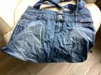 Boodschappen tas gemaakt van spijkerbroek, Sieraden, Tassen en Uiterlijk, Ophalen of Verzenden, Zo goed als nieuw, Blauw, 30 cm of meer