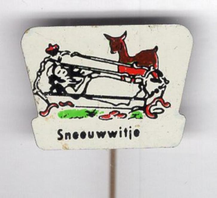 Sneeuwwitje blik sprookjes speldje ( W_201 ), Verzamelen, Speldjes, Pins en Buttons, Zo goed als nieuw, Speldje of Pin, Figuurtje