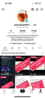 tiktok account te koop 18.4k volgers, Webdesign