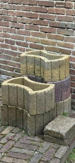 6 bloembakken van steen, gratis ophalen, Tuin en Terras, Tegels en Klinkers, Klinkers, Ophalen of Verzenden, Zo goed als nieuw