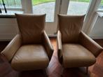 Leren fauteuils van het merk Label, Gebruikt, Ophalen of Verzenden, 50 tot 75 cm, Leer