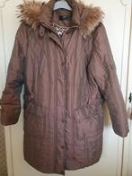 Doorstikte jas Concept K maat 48 met capuchon met bondrand, Bruin, Ophalen of Verzenden, Concept K, Jas of Mantel