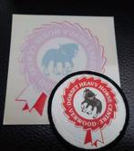 Heavy Horse Center Sticker én Badge Shire paard, Ophalen of Verzenden, Zo goed als nieuw, Overige soorten
