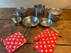 Speelkeuken Pannenset Bk junior RVS + Accessoires, Ophalen of Verzenden, Zo goed als nieuw, Overige materialen, Speelkeuken-accessoire