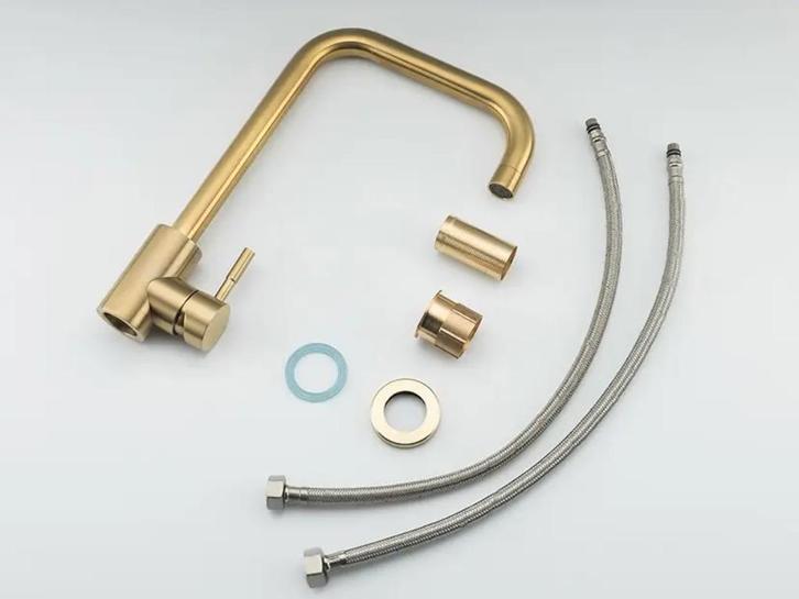 Keukenkraan Goud Zwart of RVS Geborsteld type MOON, Huis en Inrichting, Keuken | Keukenelementen, Nieuw, Minder dan 100 cm, Minder dan 50 cm