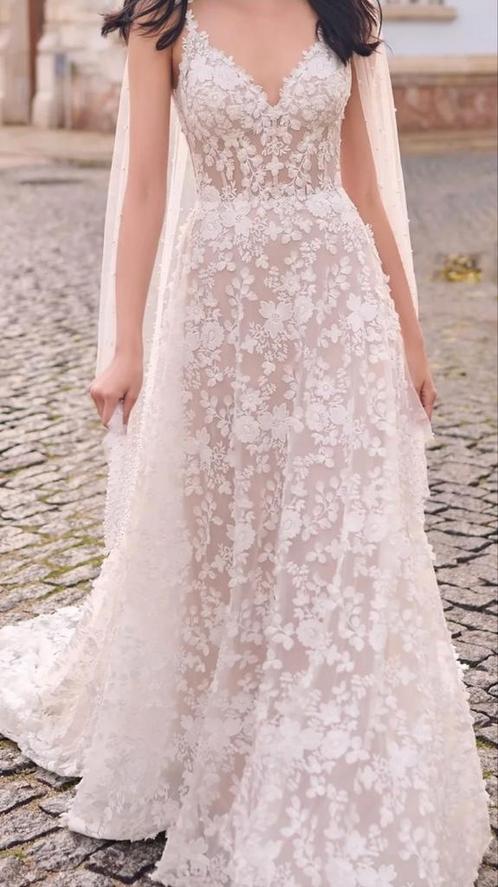 Maggie Sottero Ladonna trouwjurk 34, Kleding | Dames, Trouwkleding en Trouwaccessoires, Zo goed als nieuw, Trouwjurk, Ophalen of Verzenden