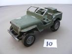 Willys Jeep Dinky toys groot model (10) overgeschilderd, Hobby en Vrije tijd, Modelauto's | 1:32, Ophalen of Verzenden, Gebruikt