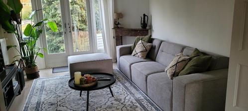 Losse componenten bank + hocker, Huis en Inrichting, Banken | Complete zithoeken, Zo goed als nieuw, Stof, Ophalen