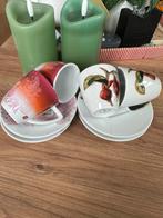 Nespresso Kopjes met Schotels - 2 x Set van 2, Ophalen of Verzenden, Zo goed als nieuw, Overige stijlen, Kop(pen) en/of Schotel(s)
